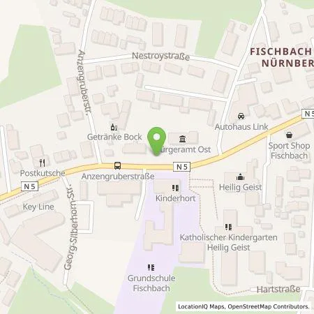 Standortübersicht der Tankstelle N-ERGIE Aktiengesellschaft in 90475 Nürnberg