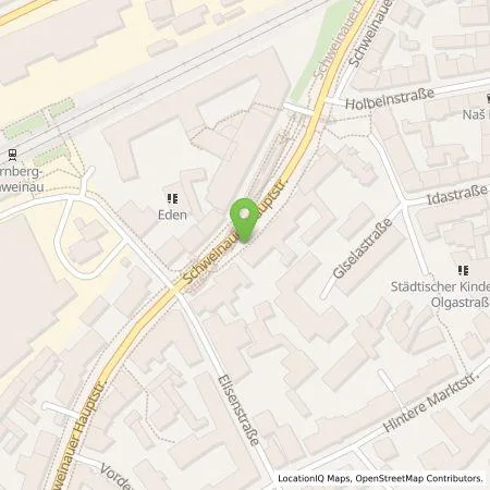 Standortübersicht der Tankstelle N-ERGIE Aktiengesellschaft in 90441 Nürnberg