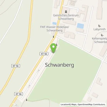 Standortübersicht der Tankstelle N-ERGIE Aktiengesellschaft in 97348 Rödelsee