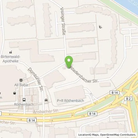 Standortübersicht der Tankstelle N-ERGIE Aktiengesellschaft in 90449 Nürnberg