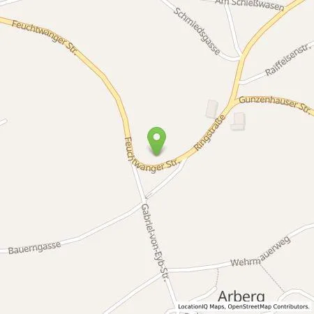 Standortübersicht der Tankstelle N-ERGIE Aktiengesellschaft in 91722 Arberg