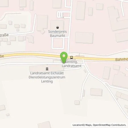 Standortübersicht der Tankstelle N-ERGIE Aktiengesellschaft in 85101 Lenting