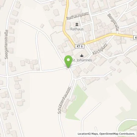 Standortübersicht der Tankstelle N-ERGIE Aktiengesellschaft in 97355 Castell