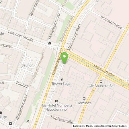 Standortübersicht der Tankstelle N-ERGIE Aktiengesellschaft in 90402 Nürnberg