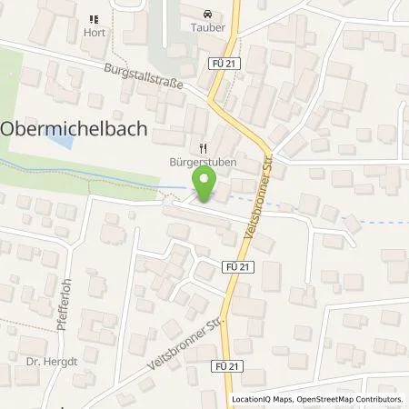 Standortübersicht der Tankstelle N-ERGIE Aktiengesellschaft in 90587 Obermichelbach