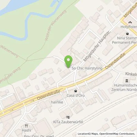 Standortübersicht der Tankstelle N-ERGIE Aktiengesellschaft in 90482 Nürnberg