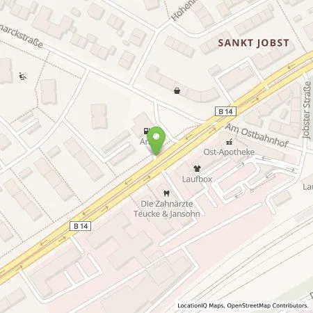 Standortübersicht der Tankstelle N-ERGIE Aktiengesellschaft in 90491 Nürnberg