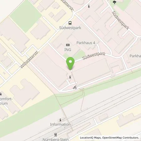 Standortübersicht der Tankstelle N-ERGIE Aktiengesellschaft in 90449 Nürnberg