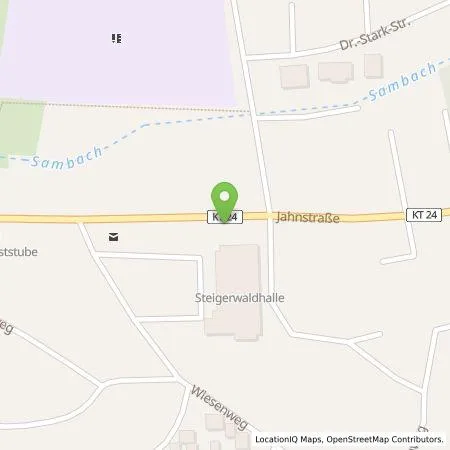 Standortübersicht der Tankstelle N-ERGIE Aktiengesellschaft in 97353 Wiesentheid