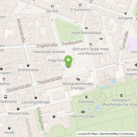 Standortübersicht der Tankstelle EDE - Energiedienst Erlangen GmbH in 91054 Erlangen