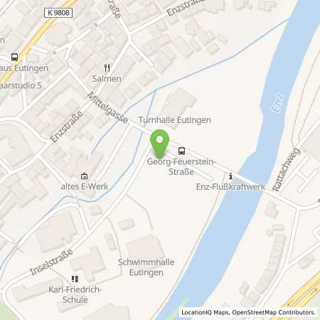 Standortübersicht der Tankstelle SWP Stadtwerke Pforzheim GmbH&Co.KG in 75181 Pforzheim