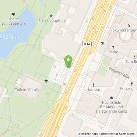 Standortübersicht der Tankstelle EnBW mobility+ AG und Co.KG in 70173 Stuttgart