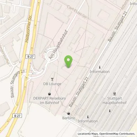 Standortübersicht der Tankstelle EnBW mobility+ AG und Co.KG in 70173 Stuttgart