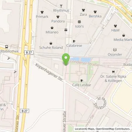 Standortübersicht der Tankstelle EnBW mobility+ AG und Co.KG in 70173 Stuttgart