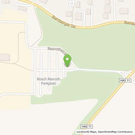 Standortübersicht der Tankstelle Robert Bosch GmbH in 97437 Haßfurt