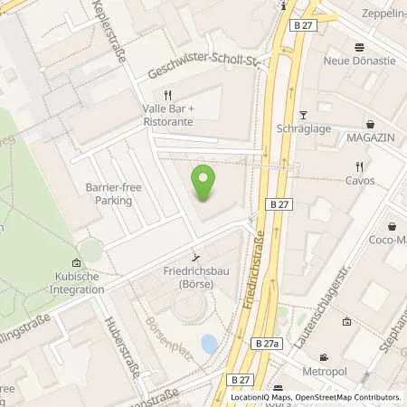 Standortübersicht der Tankstelle EnBW mobility+ AG und Co.KG in 70174 Stuttgart