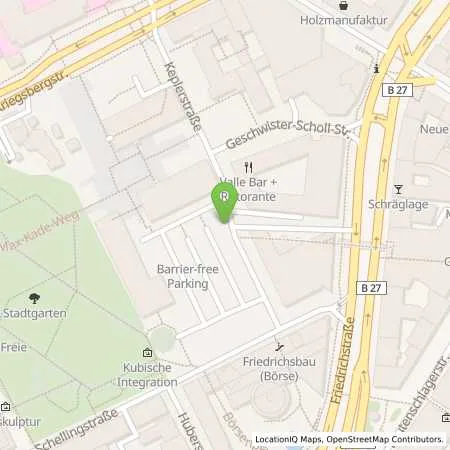 Standortübersicht der Tankstelle EnBW mobility+ AG und Co.KG in 70174 Stuttgart