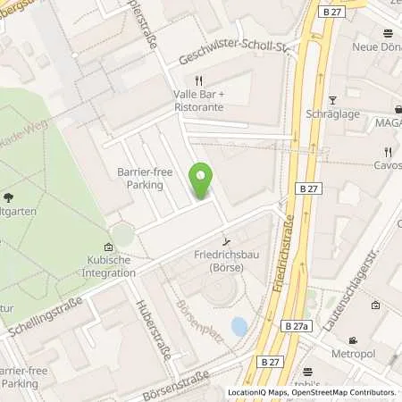 Standortübersicht der Tankstelle EnBW mobility+ AG und Co.KG in 70174 Stuttgart