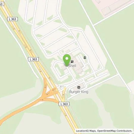 Standortübersicht der Tankstelle Shell Deutschland GmbH in 66877 Ramstein (Mesenbach)