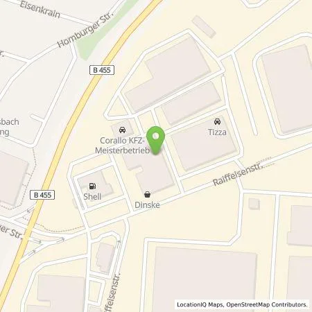 Standortübersicht der Tankstelle Shell Deutschland GmbH in 61191 Rosbach