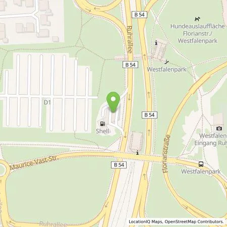 Standortübersicht der Tankstelle Shell Deutschland GmbH in 44139 Dortmund