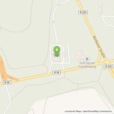 Standortübersicht der Tankstelle Shell Deutschland GmbH in 46514 Schermbeck