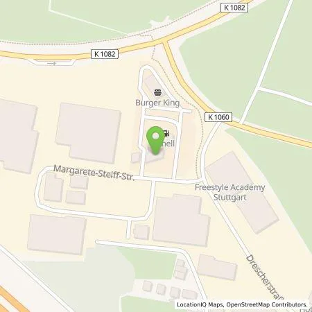 Standortübersicht der Tankstelle Shell Deutschland GmbH in 71277 Rutesheim