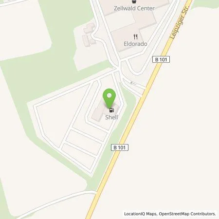 Standortübersicht der Tankstelle Shell Deutschland GmbH in 09603 Grossschirma