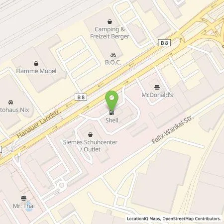 Standortübersicht der Tankstelle Shell Deutschland GmbH in 60314 Frankfurt Am Main