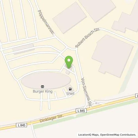 Standortübersicht der Tankstelle Shell Deutschland GmbH in 49393 Lohne