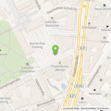 Standortübersicht der Tankstelle EnBW mobility+ AG und Co.KG in 70174 Stuttgart