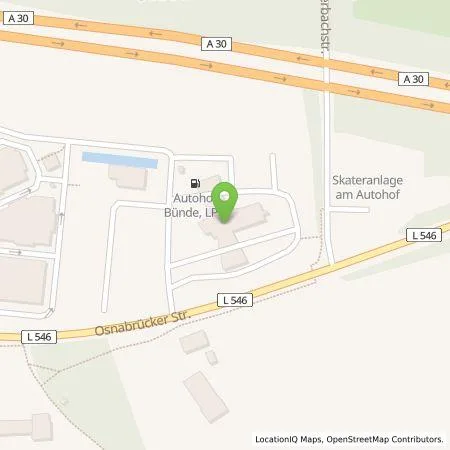 Standortübersicht der Tankstelle Shell Deutschland GmbH in 32257 Buende