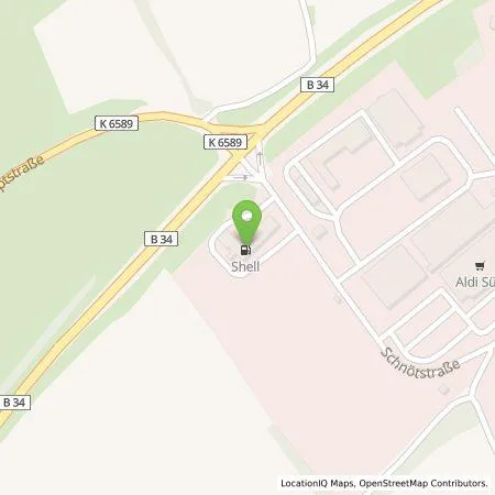 Standortübersicht der Tankstelle Shell Deutschland GmbH in 79804 Dogern