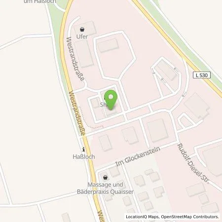 Standortübersicht der Tankstelle Shell Deutschland GmbH in 67454 Hassloch