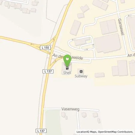 Standortübersicht der Tankstelle Shell Deutschland GmbH in 47495 Rheinberg