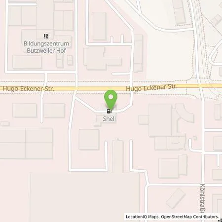 Standortübersicht der Tankstelle Shell Deutschland GmbH in 50829 Koeln
