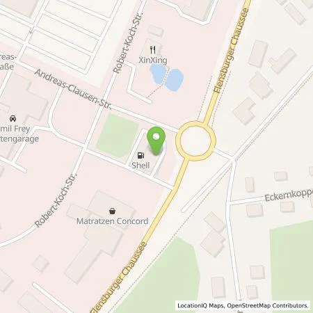 Standortübersicht der Tankstelle Shell Deutschland GmbH in 25813 Husum