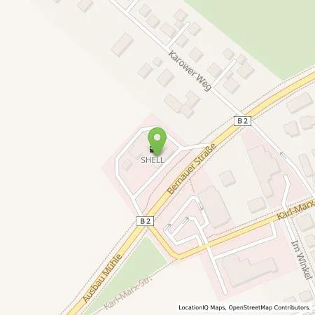 Standortübersicht der Tankstelle Shell Deutschland GmbH in 16356 Ahrensfelde