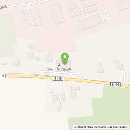 Standortübersicht der Tankstelle Shell Deutschland GmbH in 24983 Handewitt