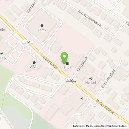Standortübersicht der Tankstelle Shell Deutschland GmbH in 24568 Kaltenkirchen