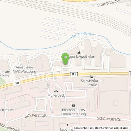 Standortübersicht der Tankstelle Shell Deutschland GmbH in 97080 Wuerzburg