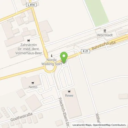 Standortübersicht der Tankstelle Shell Deutschland GmbH in 55286 Wörrstadt