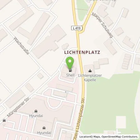 Standortübersicht der Tankstelle Shell Deutschland GmbH in 42287 Wuppertal