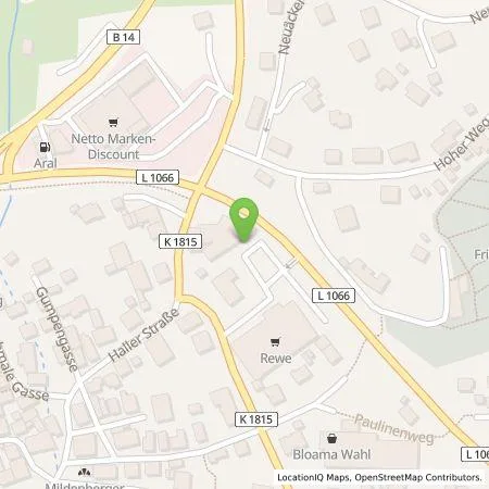 Standortübersicht der Tankstelle Shell Deutschland GmbH in 71560 Sulzbach an der Murr