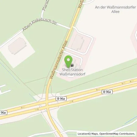 Standortübersicht der Tankstelle Shell Deutschland GmbH in 12529 Schoenefeld