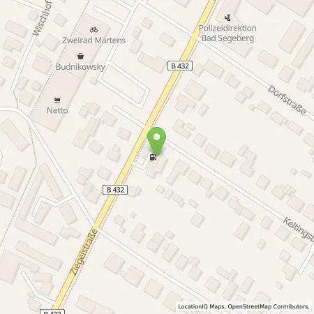 Standortübersicht der Tankstelle Shell Deutschland GmbH in 23795 Bad Segeberg