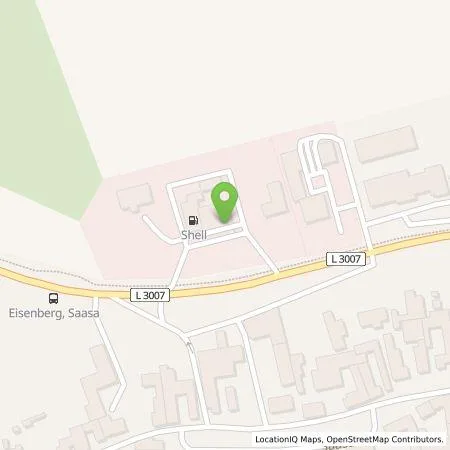 Standortübersicht der Tankstelle Shell Deutschland GmbH in 07607 Eisenberg