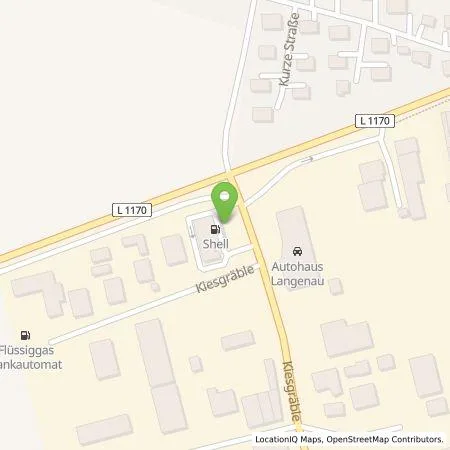 Standortübersicht der Tankstelle Shell Deutschland GmbH in 89129 Langenau