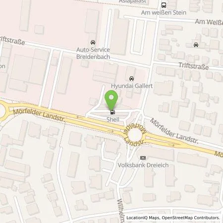 Standortübersicht der Tankstelle Shell Deutschland GmbH in 63225 Langen
