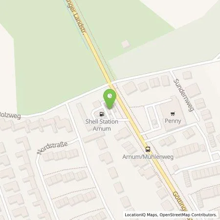 Standortübersicht der Tankstelle Shell Deutschland GmbH in 30966 Hemmingen